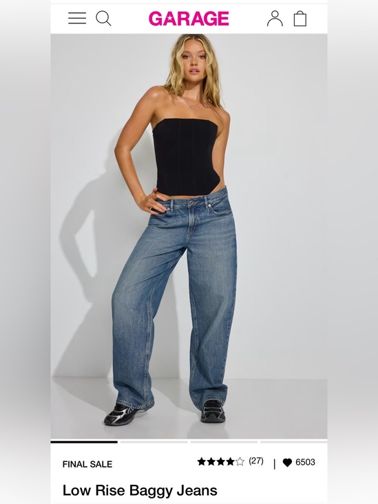 Garage Denim - Garage Low Rise Baggy Jeans😍😍😍